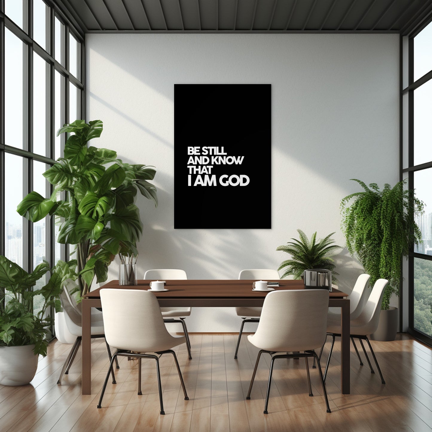 Psalm 46:10 - Be Still and know that I am God (Black)