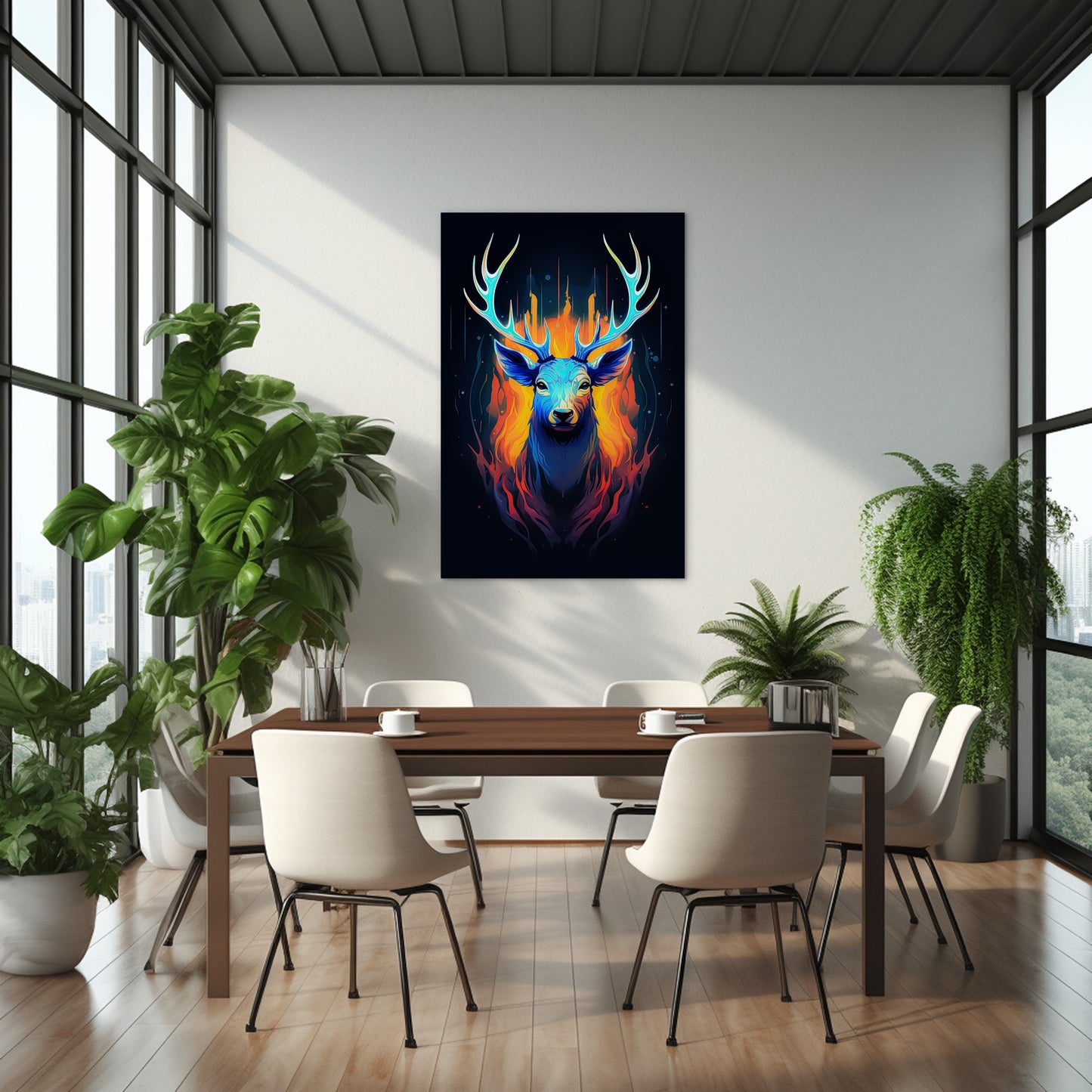 The Noble Elk Abstract Wall Art