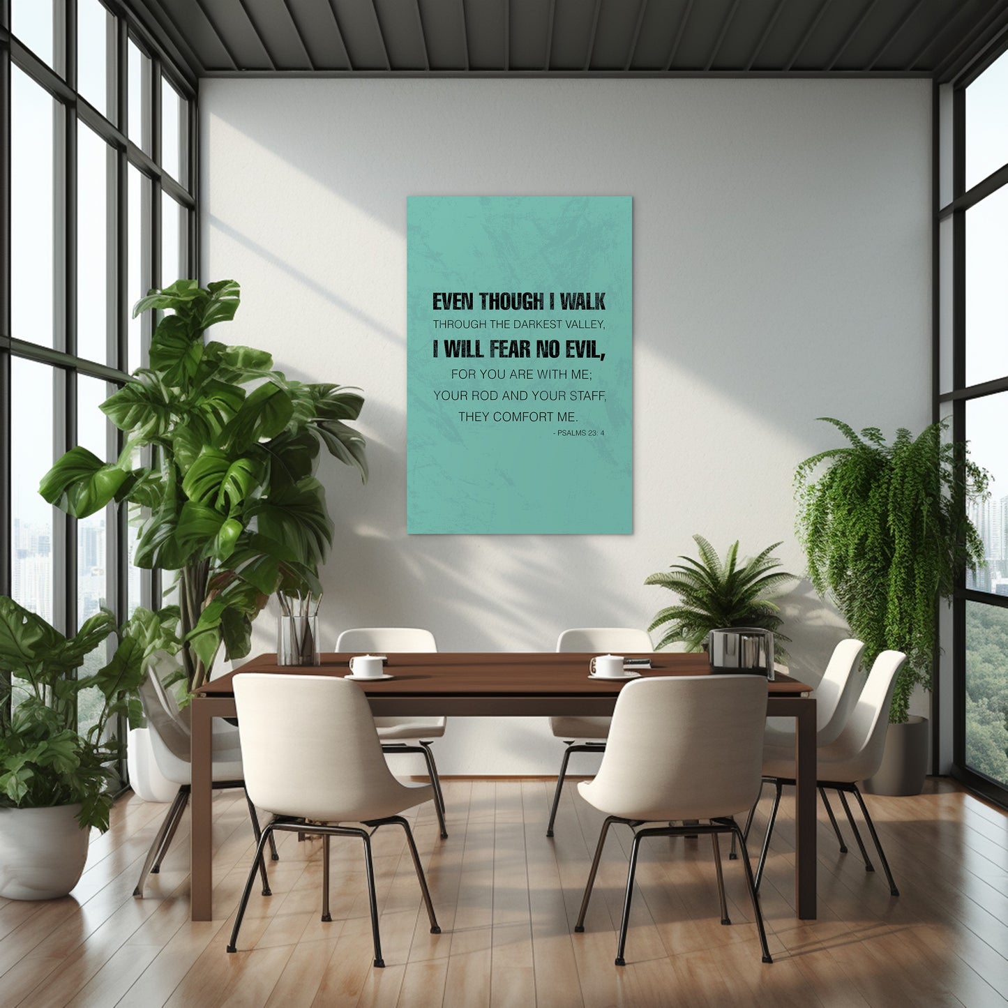 Psalms 23:4 - Even though I walk through the darkest valley