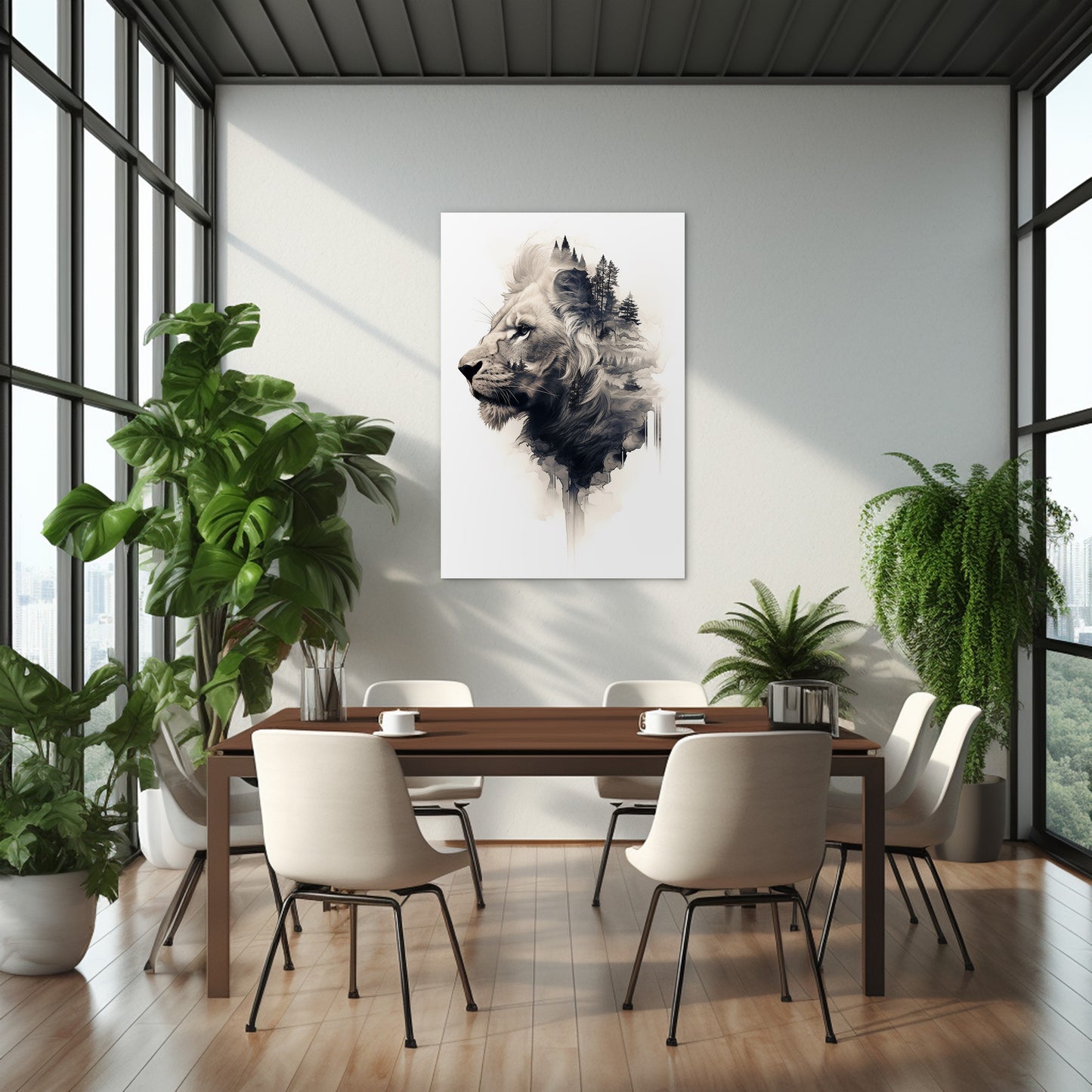 The Majestic of the Lion Wall Art