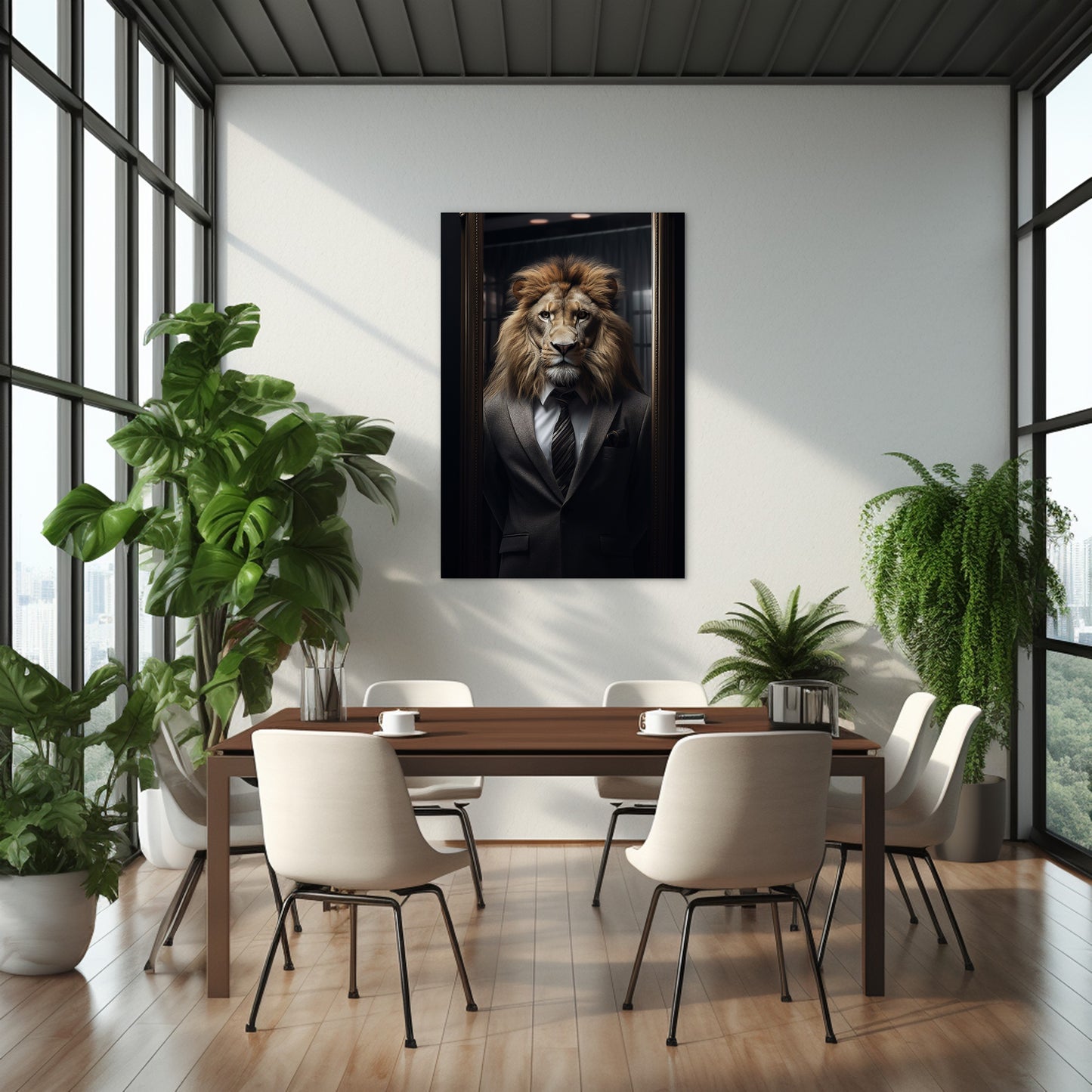 The Suited Lion Wall Art
