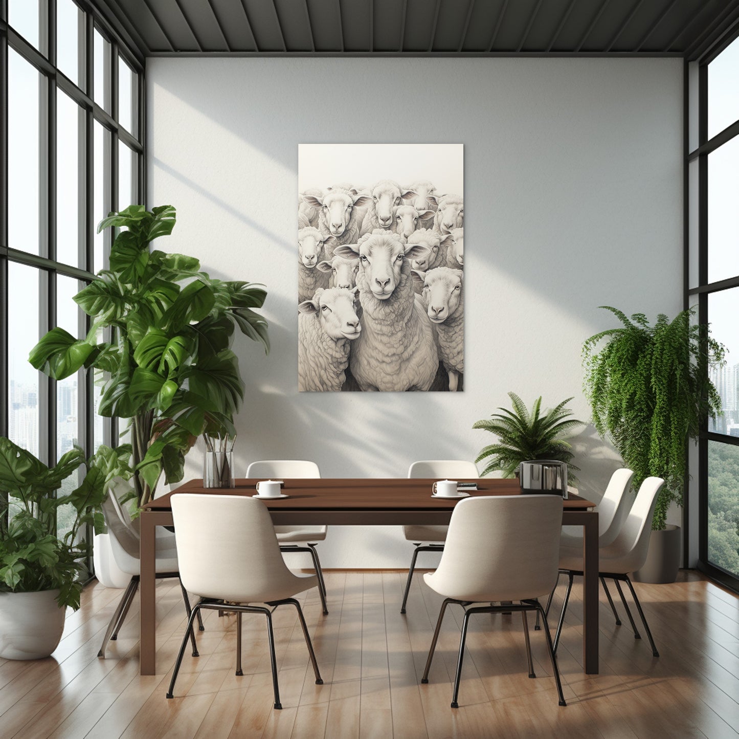 Flock Of Sheep Wall Art