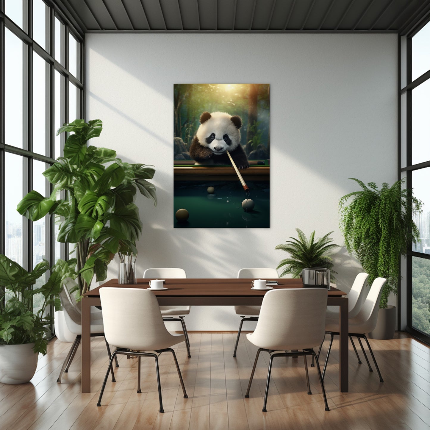 The Panda's Snooker Delight Wall Art