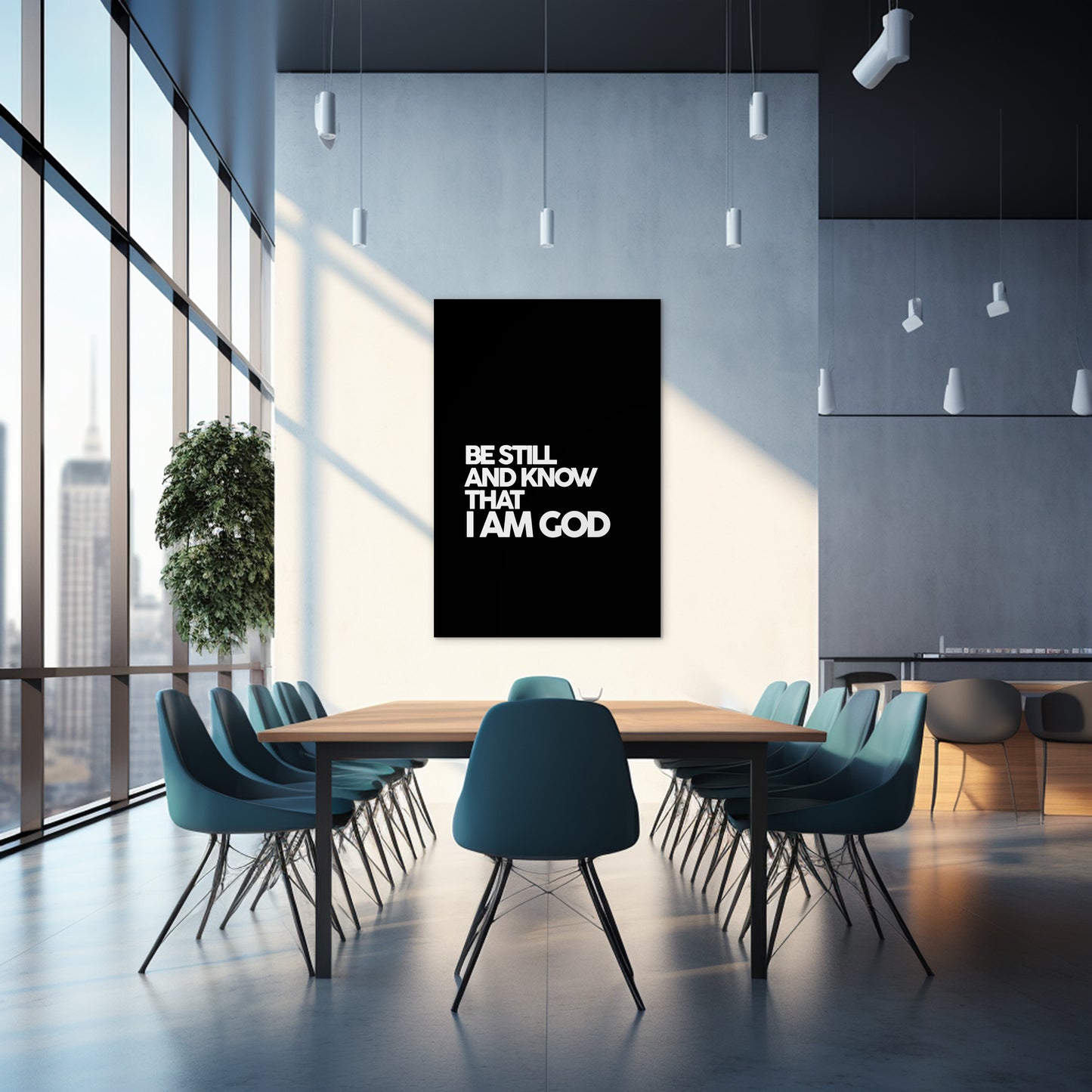 Psalm 46:10 - Be Still and know that I am God (Black)