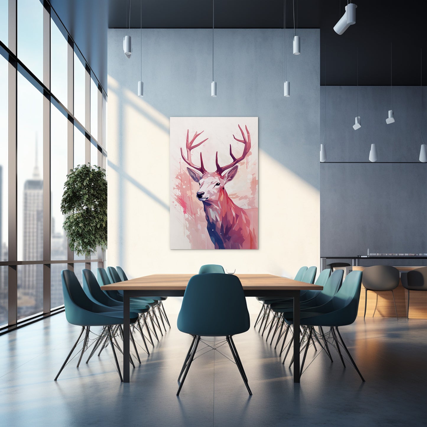 Elk Abstract Wall Art