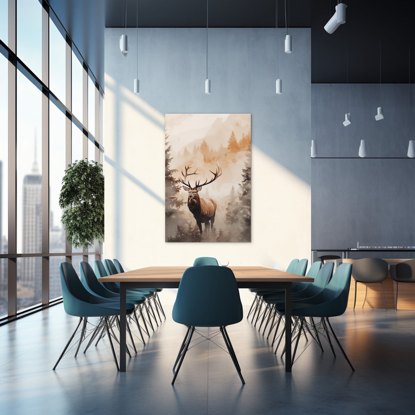 The Forest Elk Wall Art