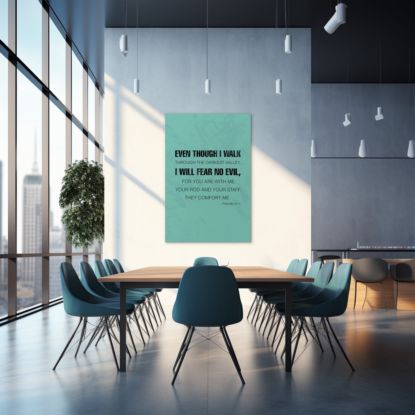 Psalms 23:4 - Even though I walk through the darkest valley