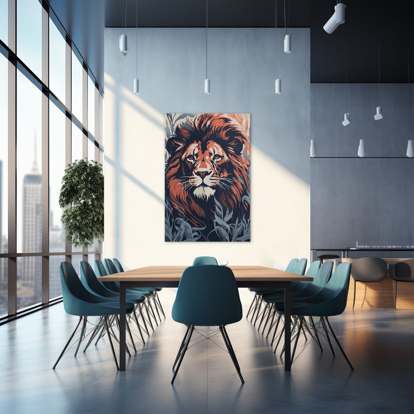 Commanding Authority Of Lion Wall Art