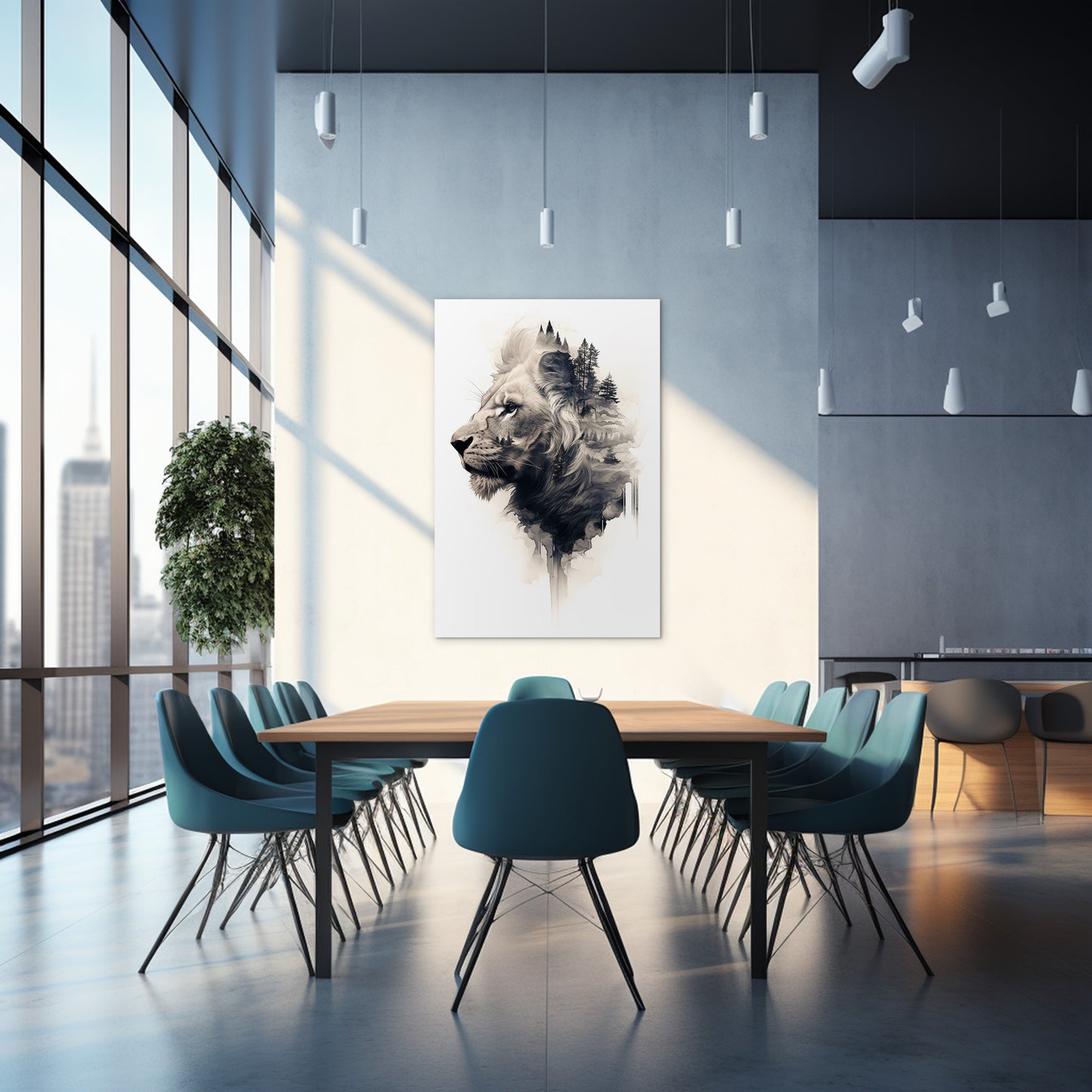 The Majestic of the Lion Wall Art