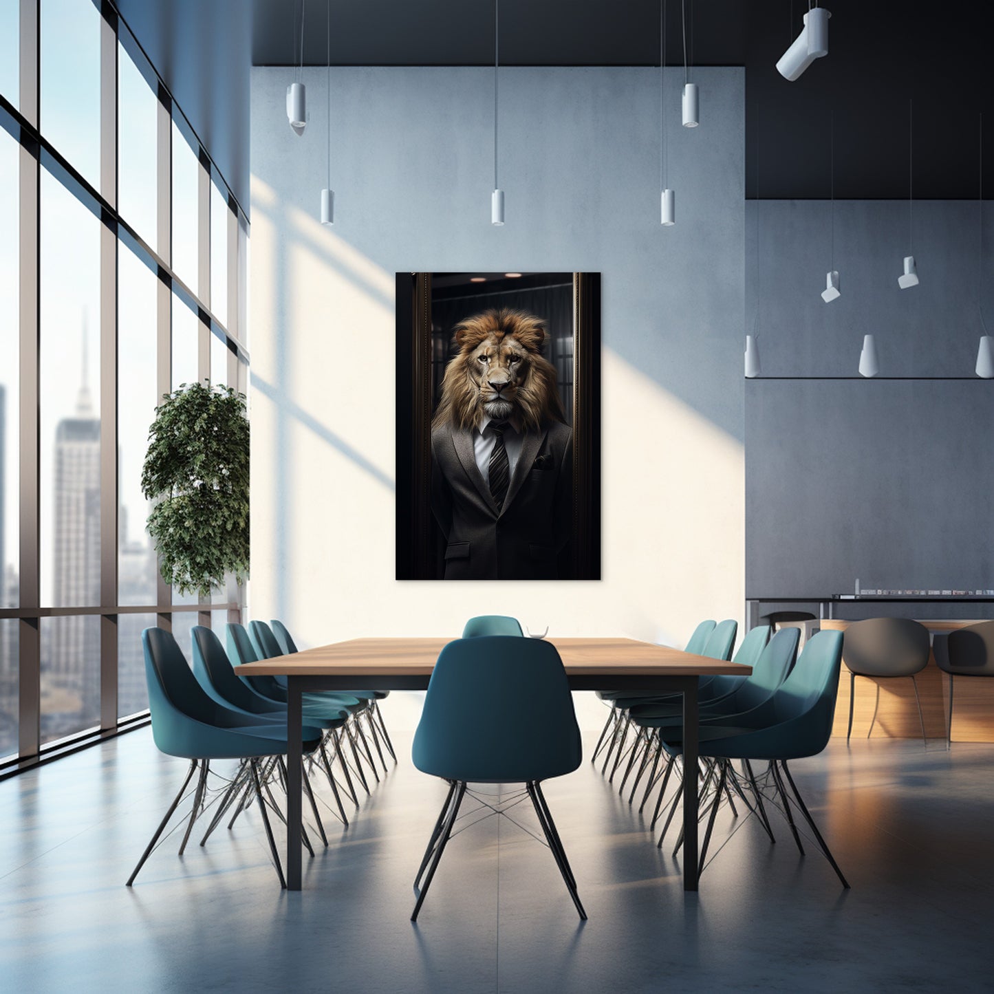 The Suited Lion Wall Art