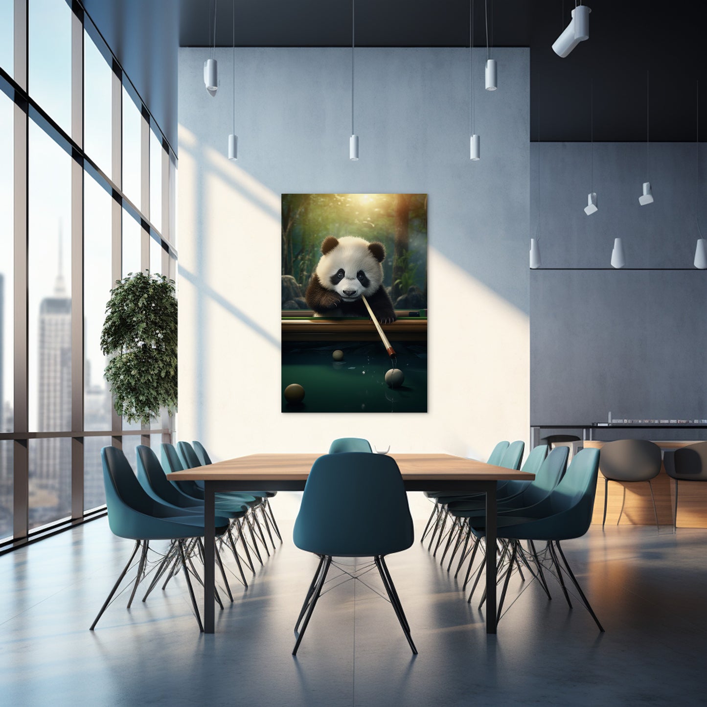 The Panda's Snooker Delight Wall Art
