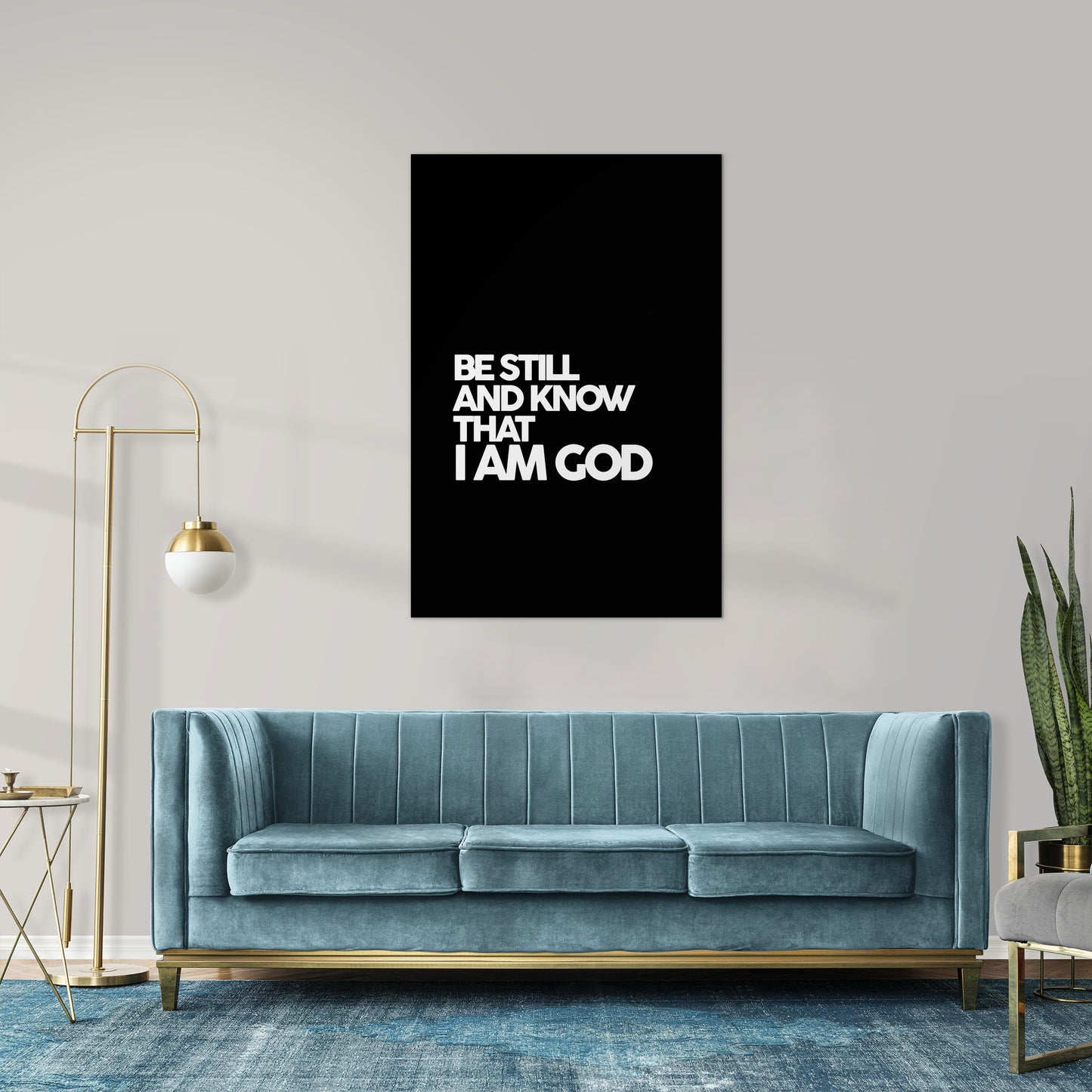 Psalm 46:10 - Be Still and know that I am God (Black)