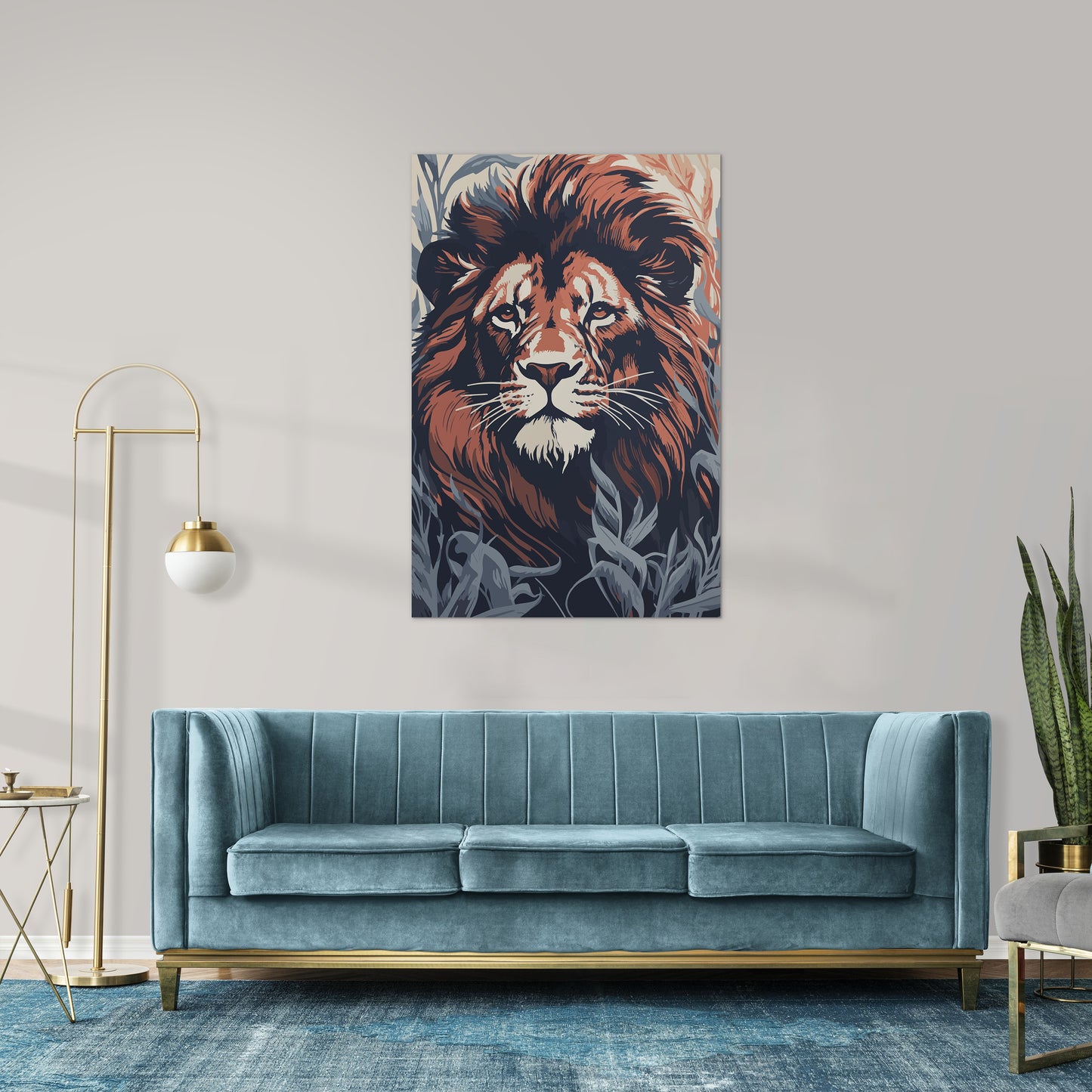 Commanding Authority Of Lion Wall Art