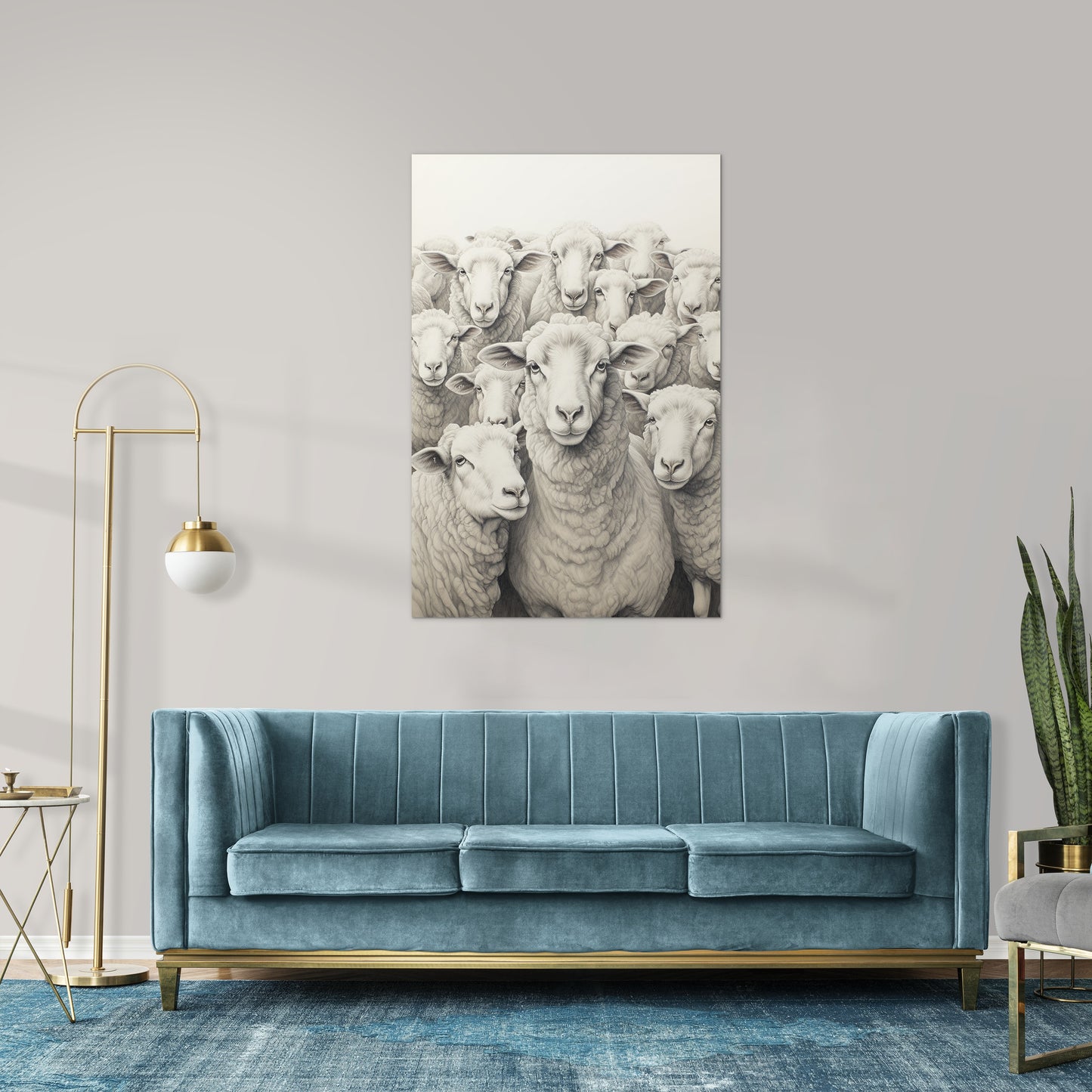 Flock Of Sheep Wall Art