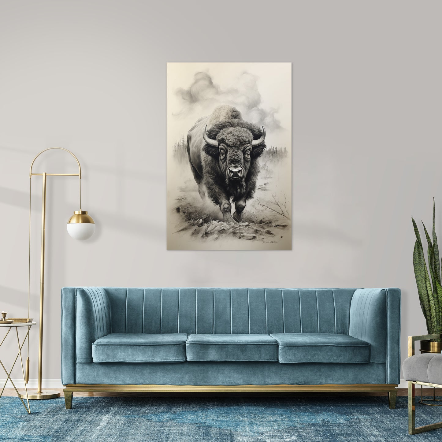 Bison In Hayden Valley