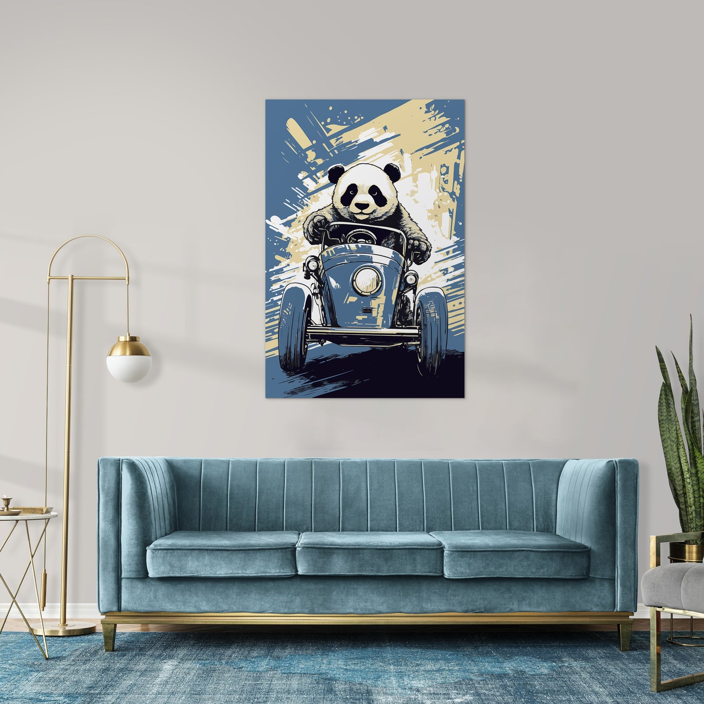 Panda's Adventures on Wheels Wall Art
