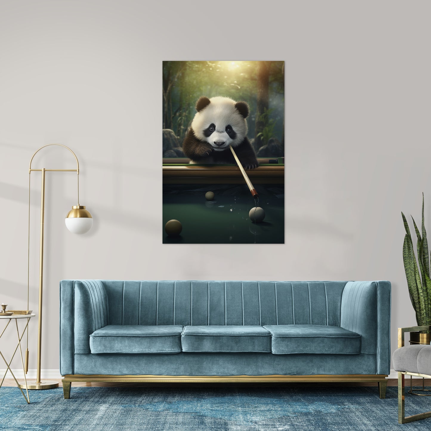 The Panda's Snooker Delight Wall Art