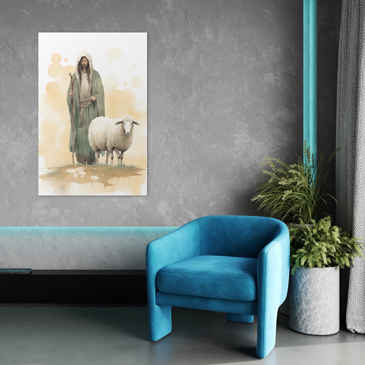 The Shepherd Guardian of the Flock Wall Art