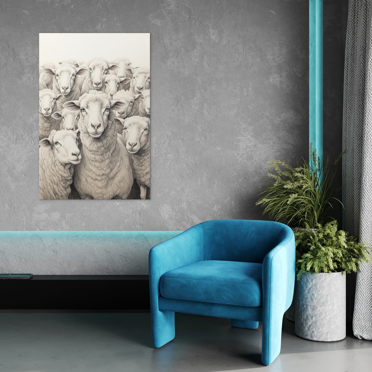 Flock Of Sheep Wall Art