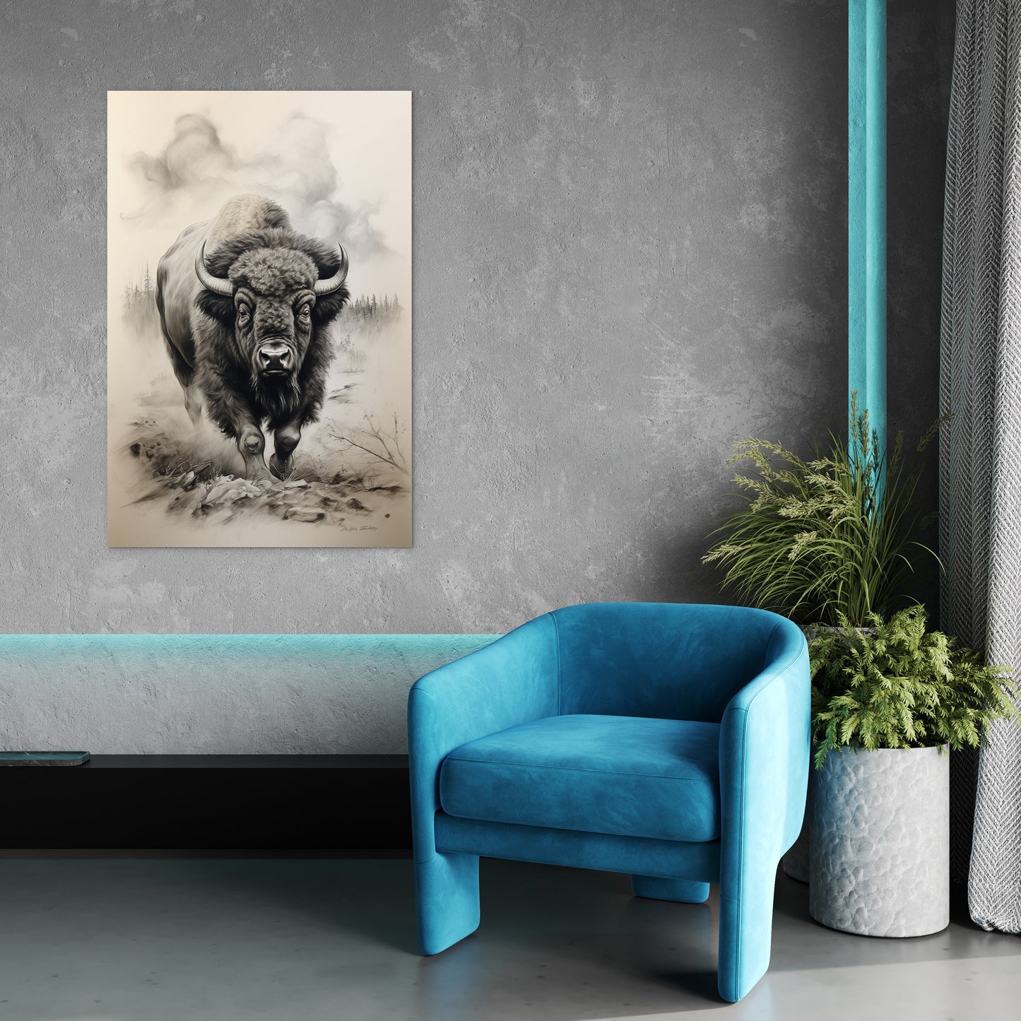 Bison In Hayden Valley