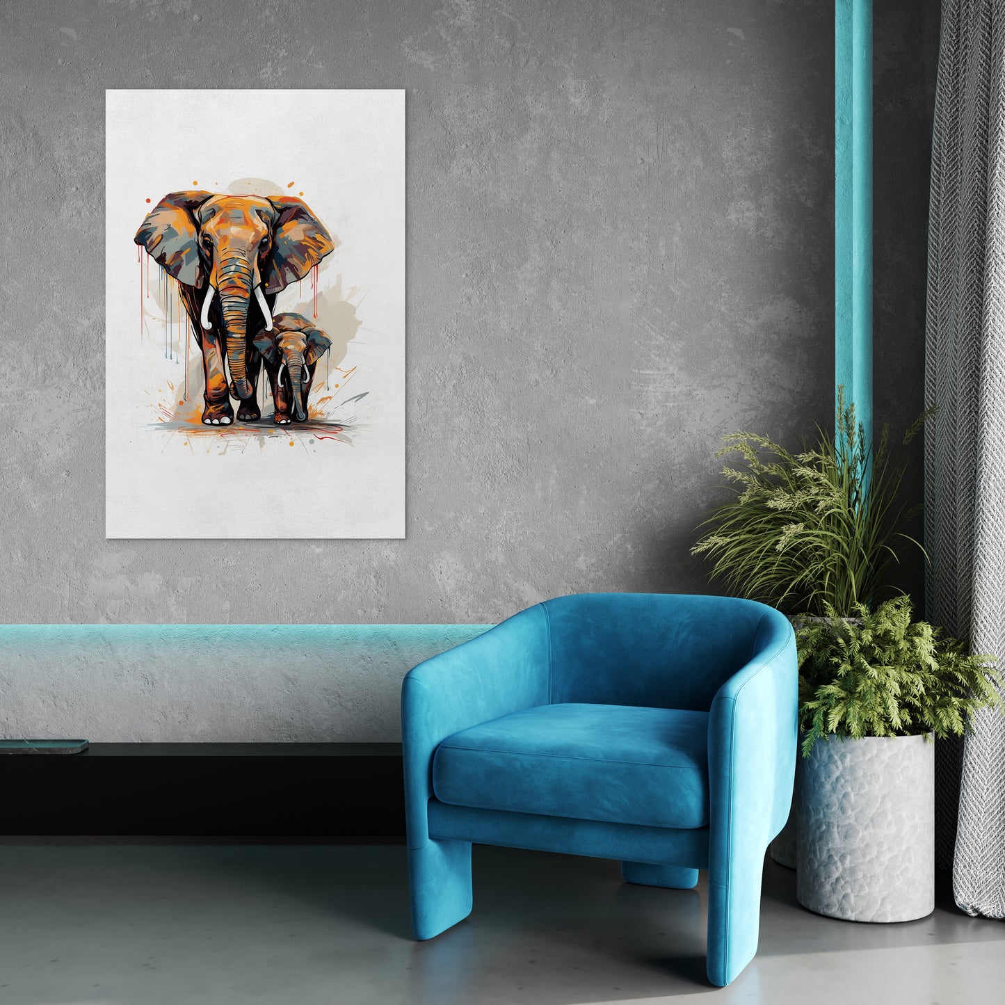 Watercolor Elephant