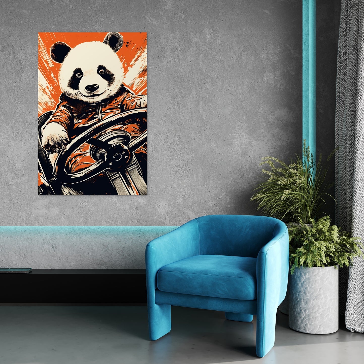 Panda's Joyride Wall Art
