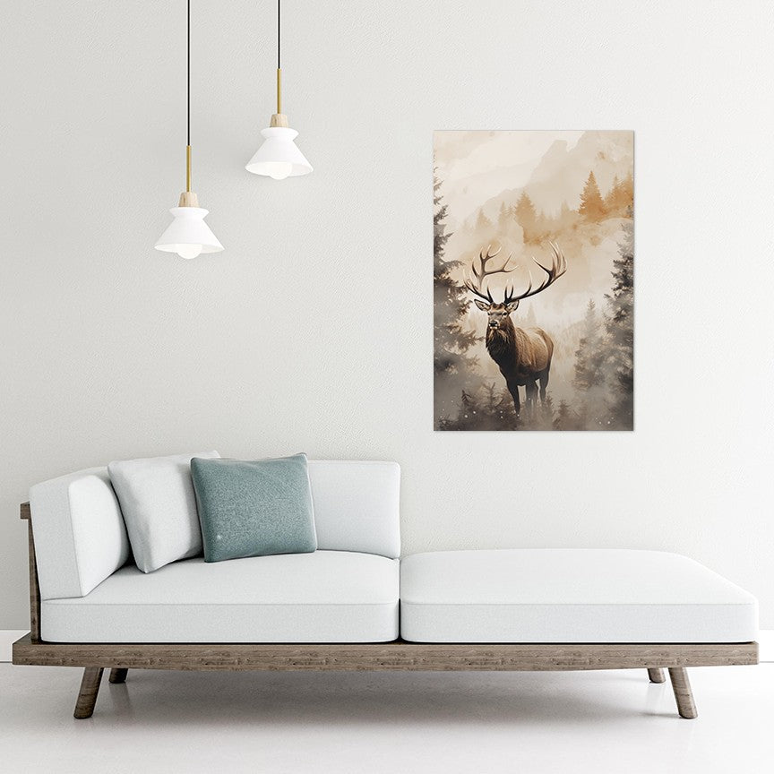 The Forest Elk Wall Art