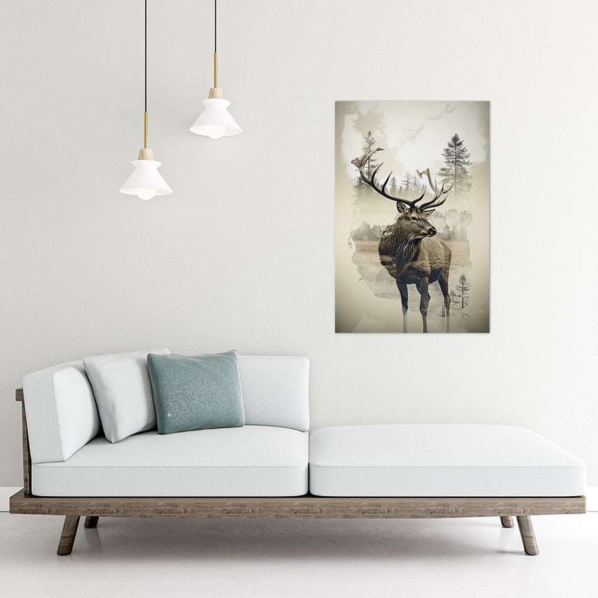 Elk and Wilderness Wall Art