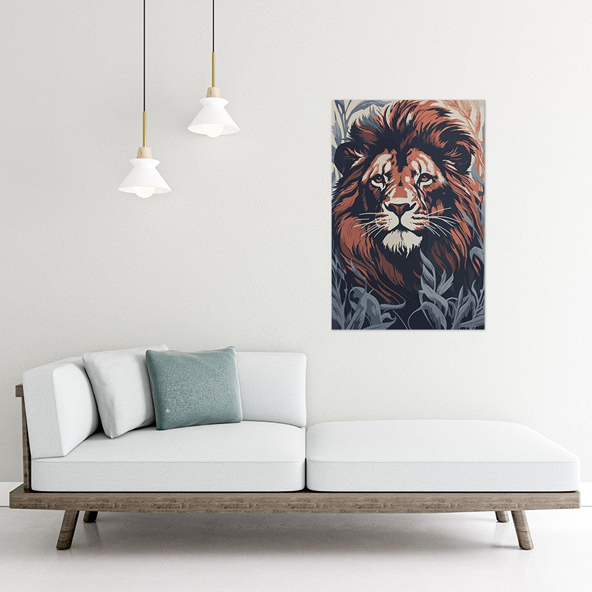 Commanding Authority Of Lion Wall Art