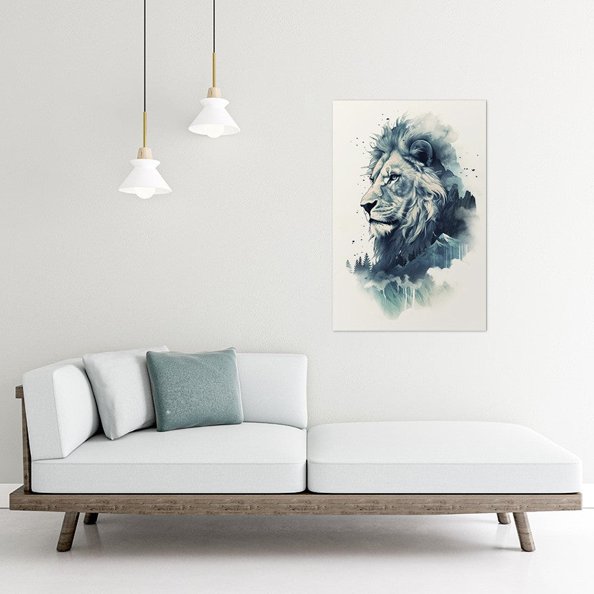 Lion The Ruler Of The Savanna Wall Art