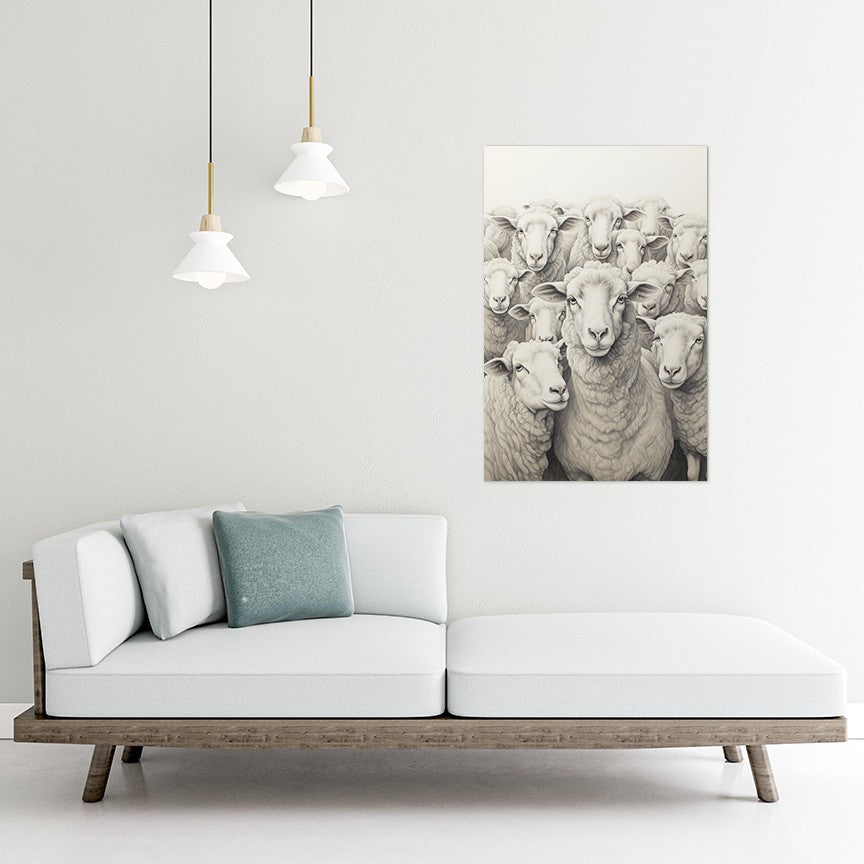 Flock Of Sheep Wall Art