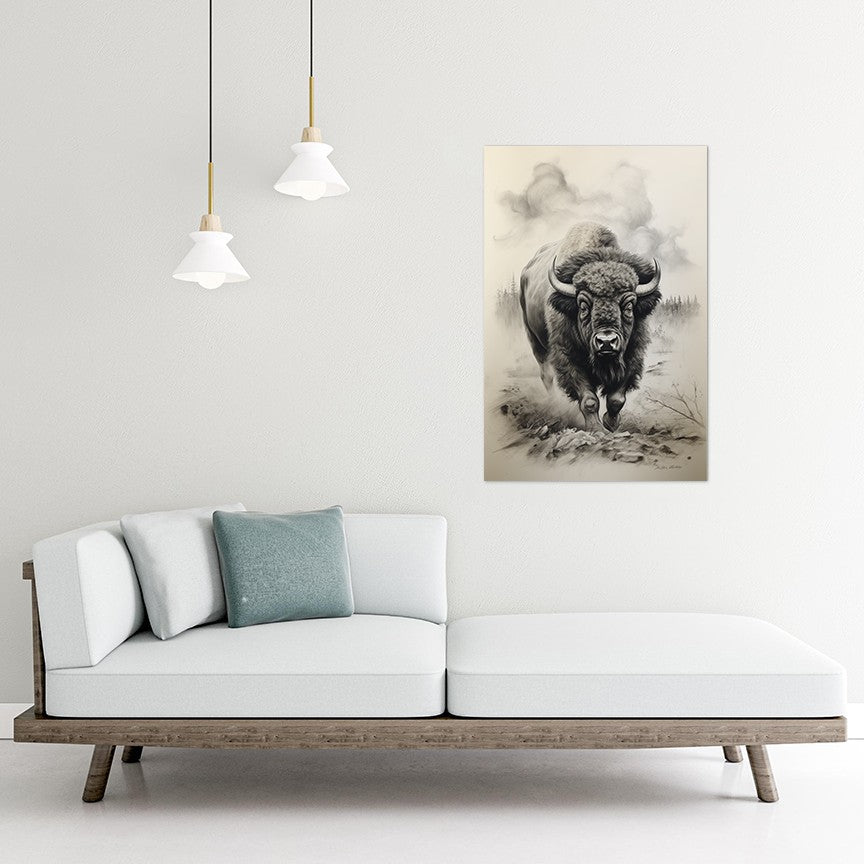 Bison In Hayden Valley