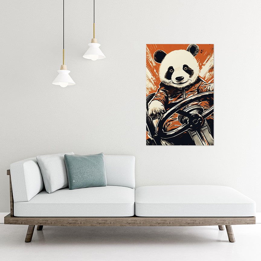 Panda's Joyride Wall Art