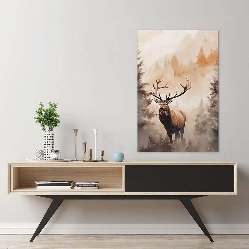 The Forest Elk Wall Art