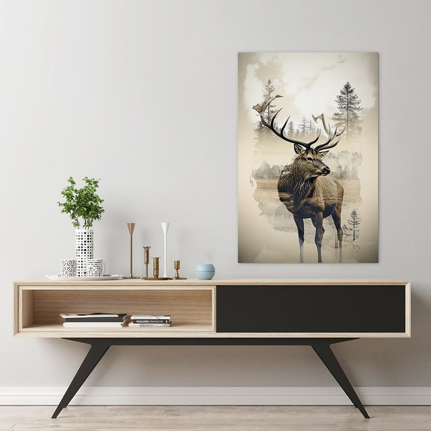 Elk and Wilderness Wall Art
