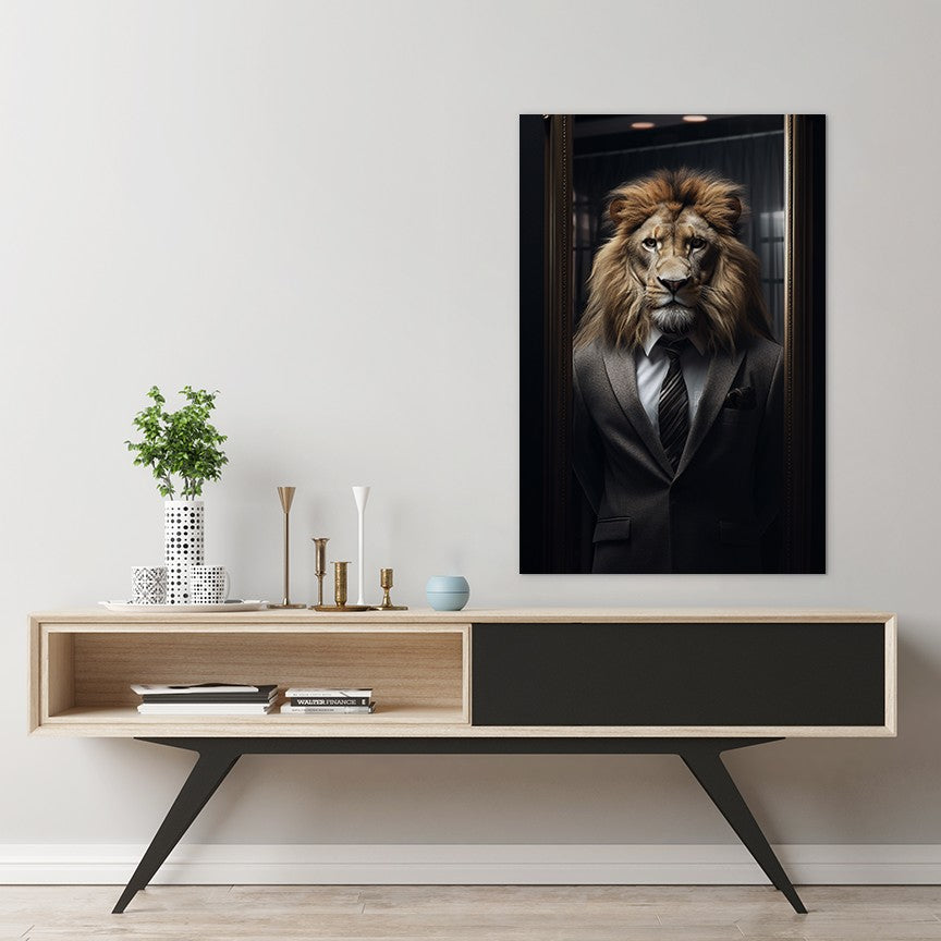 The Suited Lion Wall Art