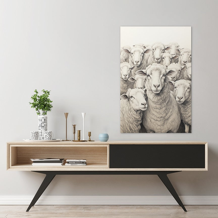 Flock Of Sheep Wall Art