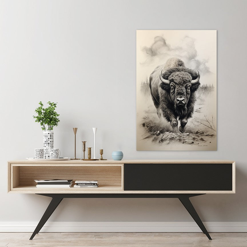 Bison In Hayden Valley