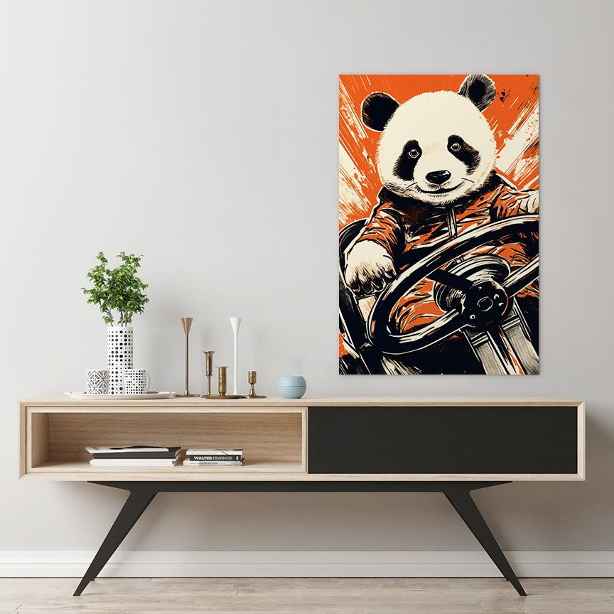 Panda's Joyride Wall Art
