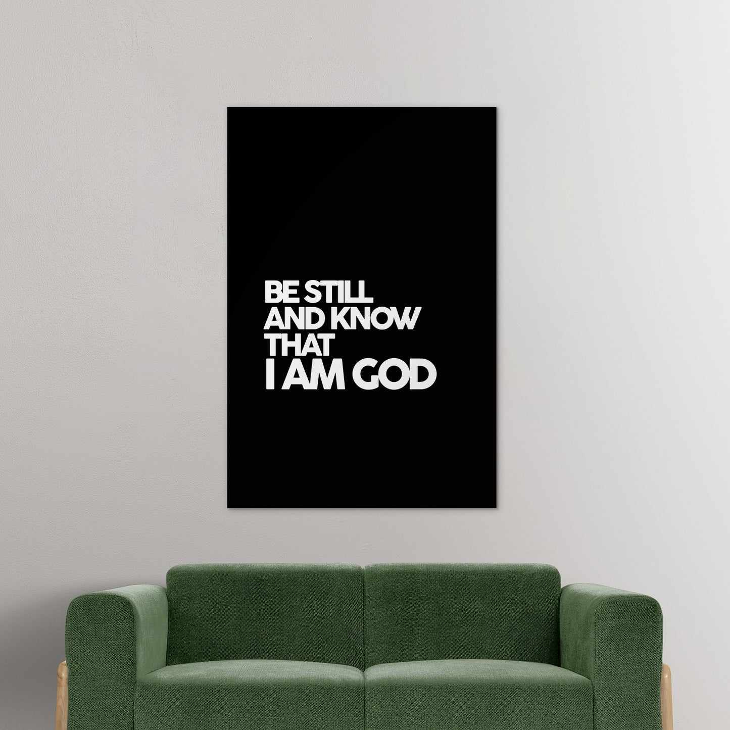 Psalm 46:10 - Be Still and know that I am God (Black)