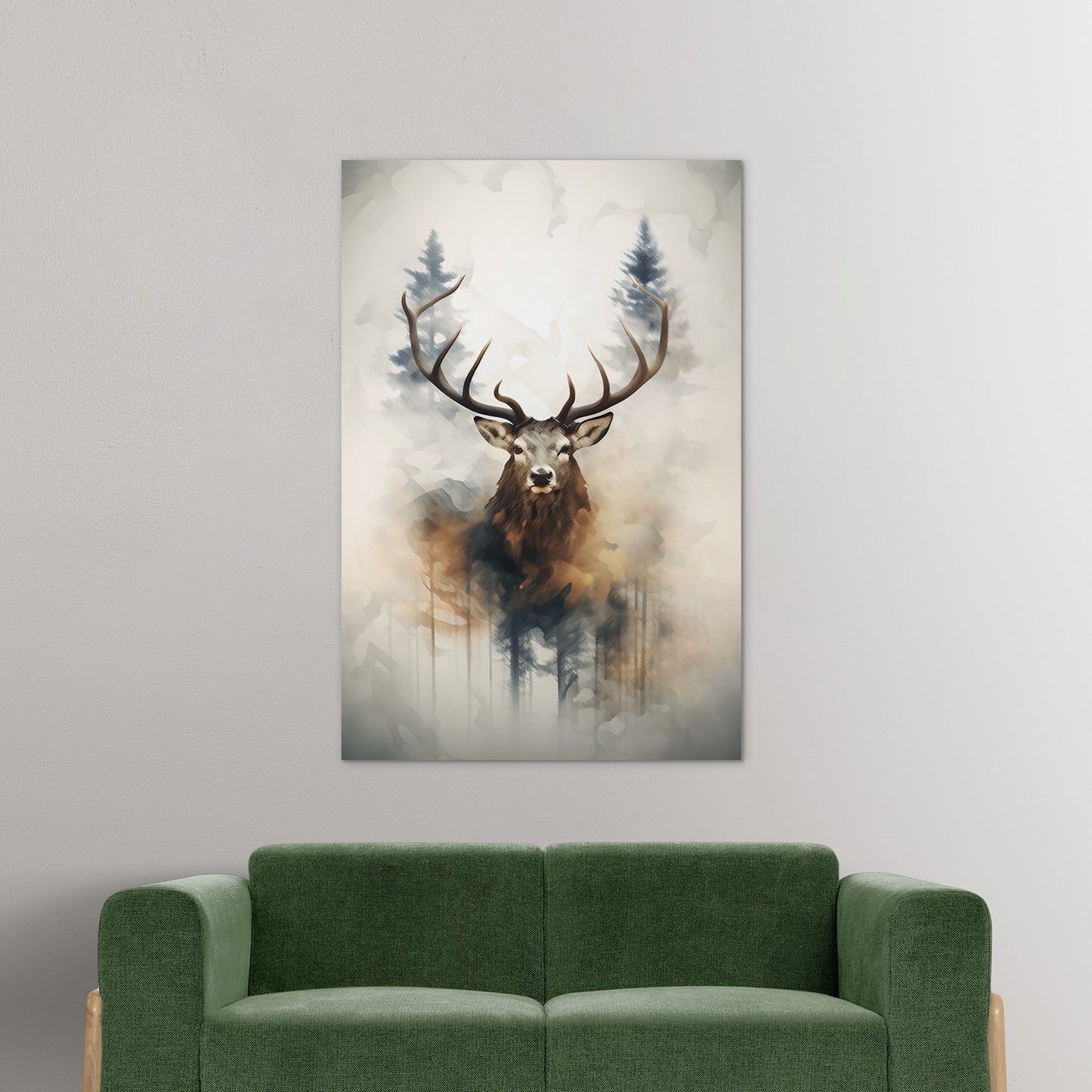 Elk and Forest Wall Art