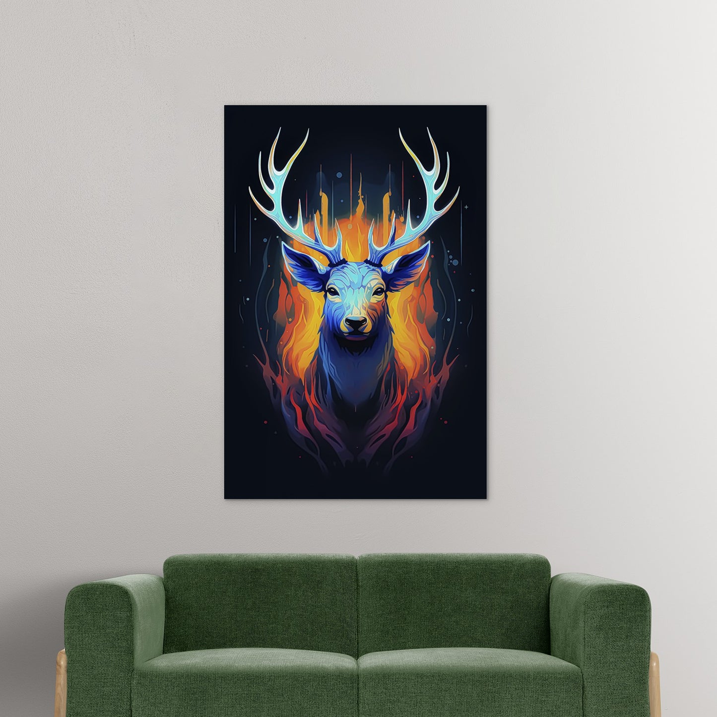 The Noble Elk Abstract Wall Art