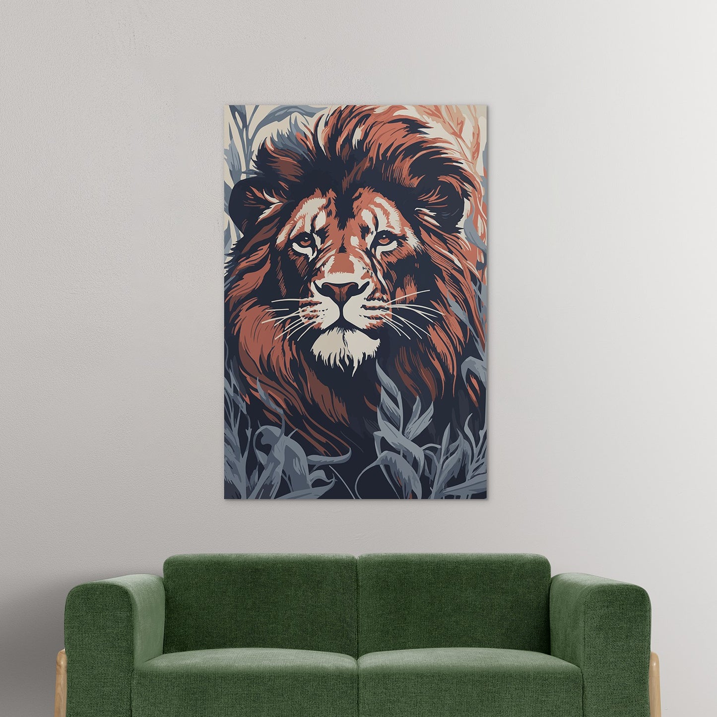 Commanding Authority Of Lion Wall Art