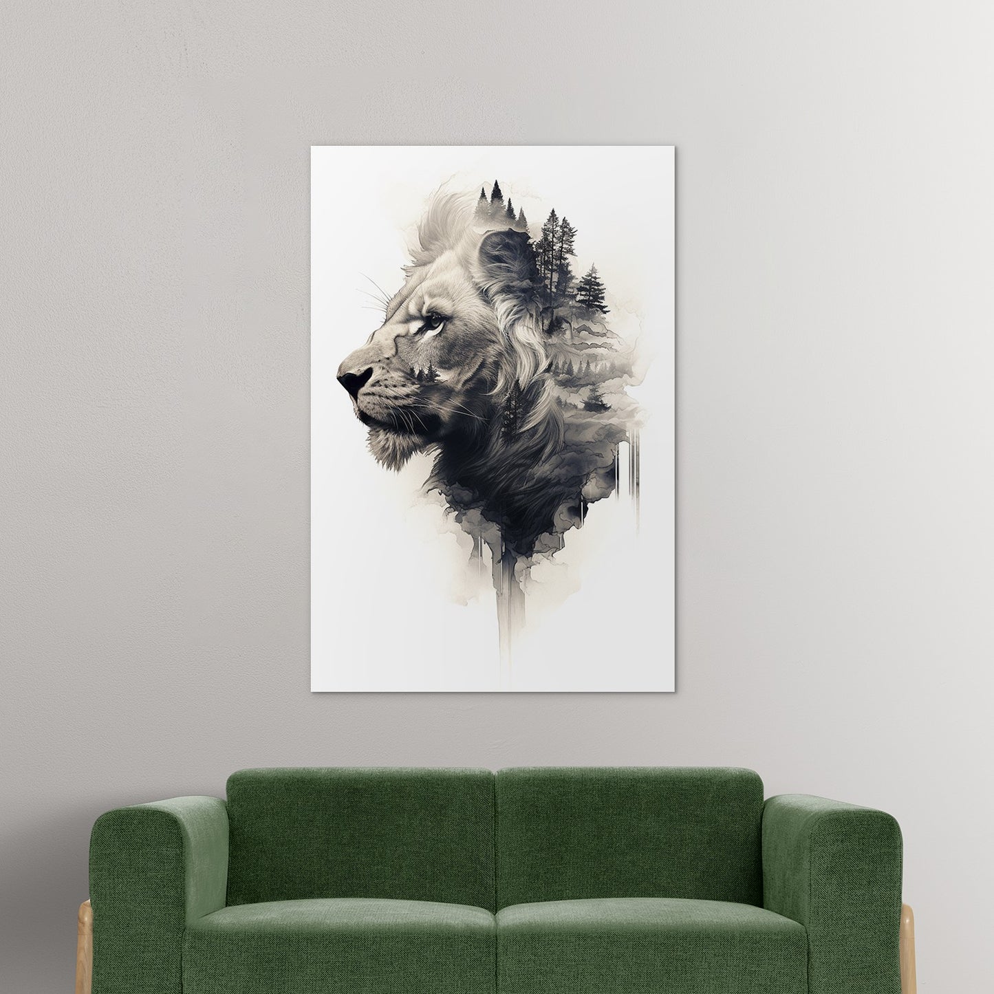 The Majestic of the Lion Wall Art