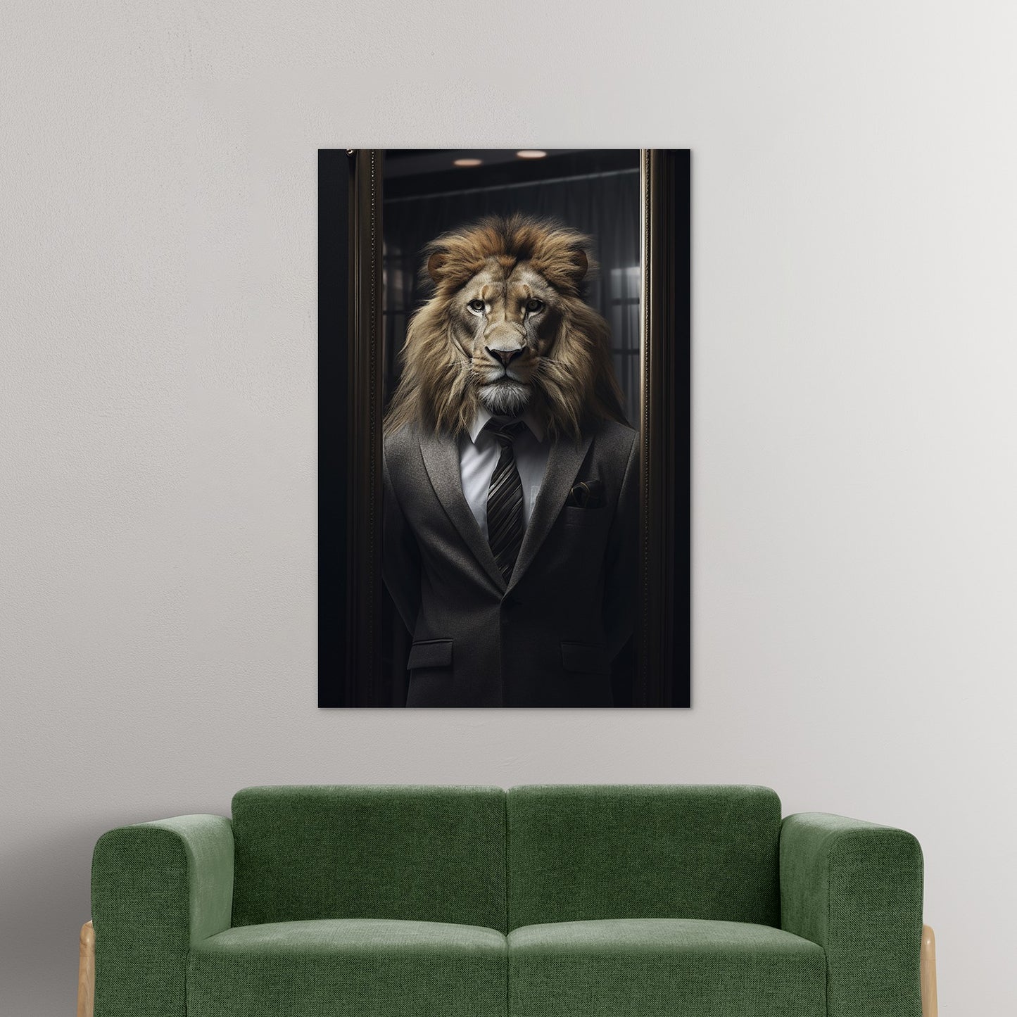 The Suited Lion Wall Art