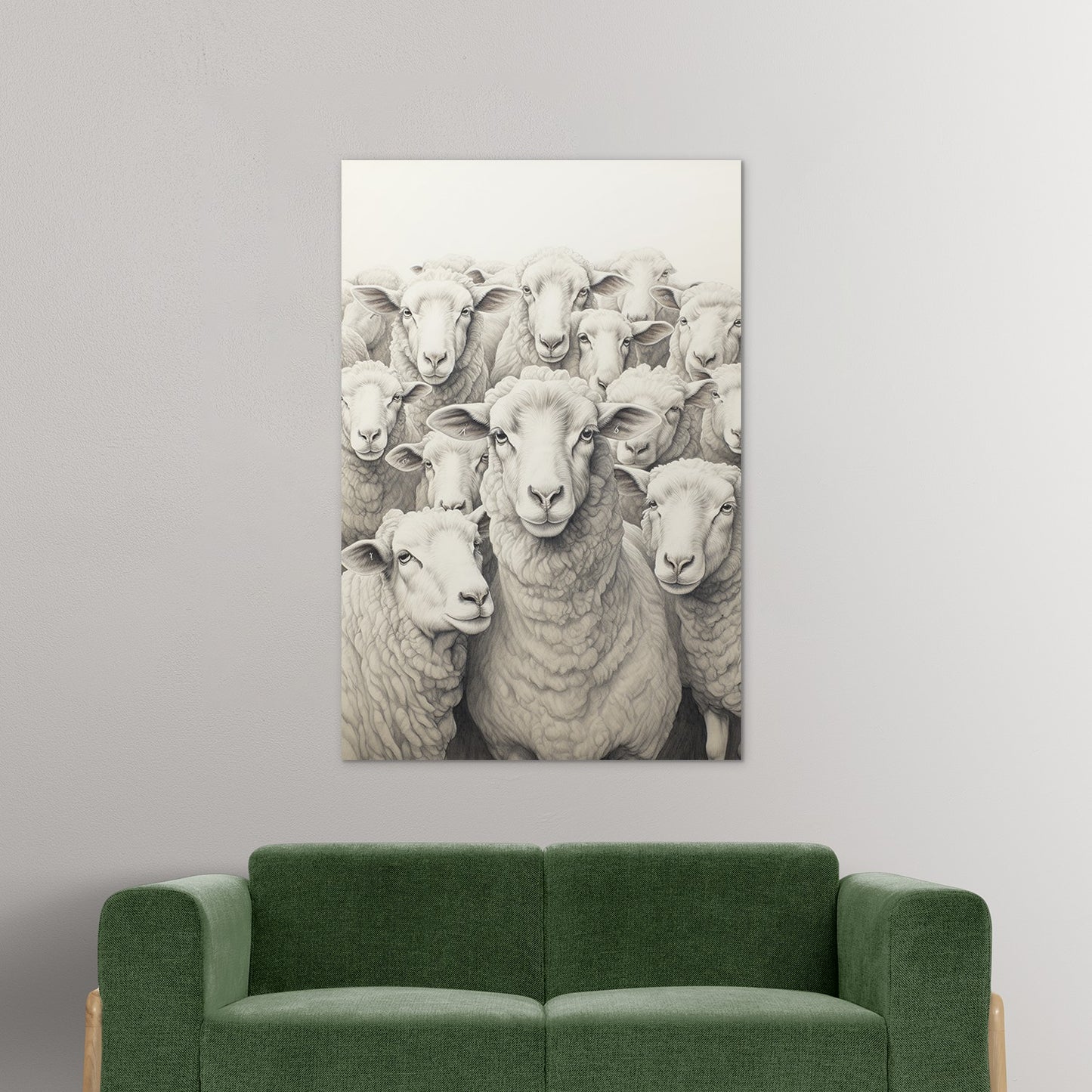 Flock Of Sheep Wall Art