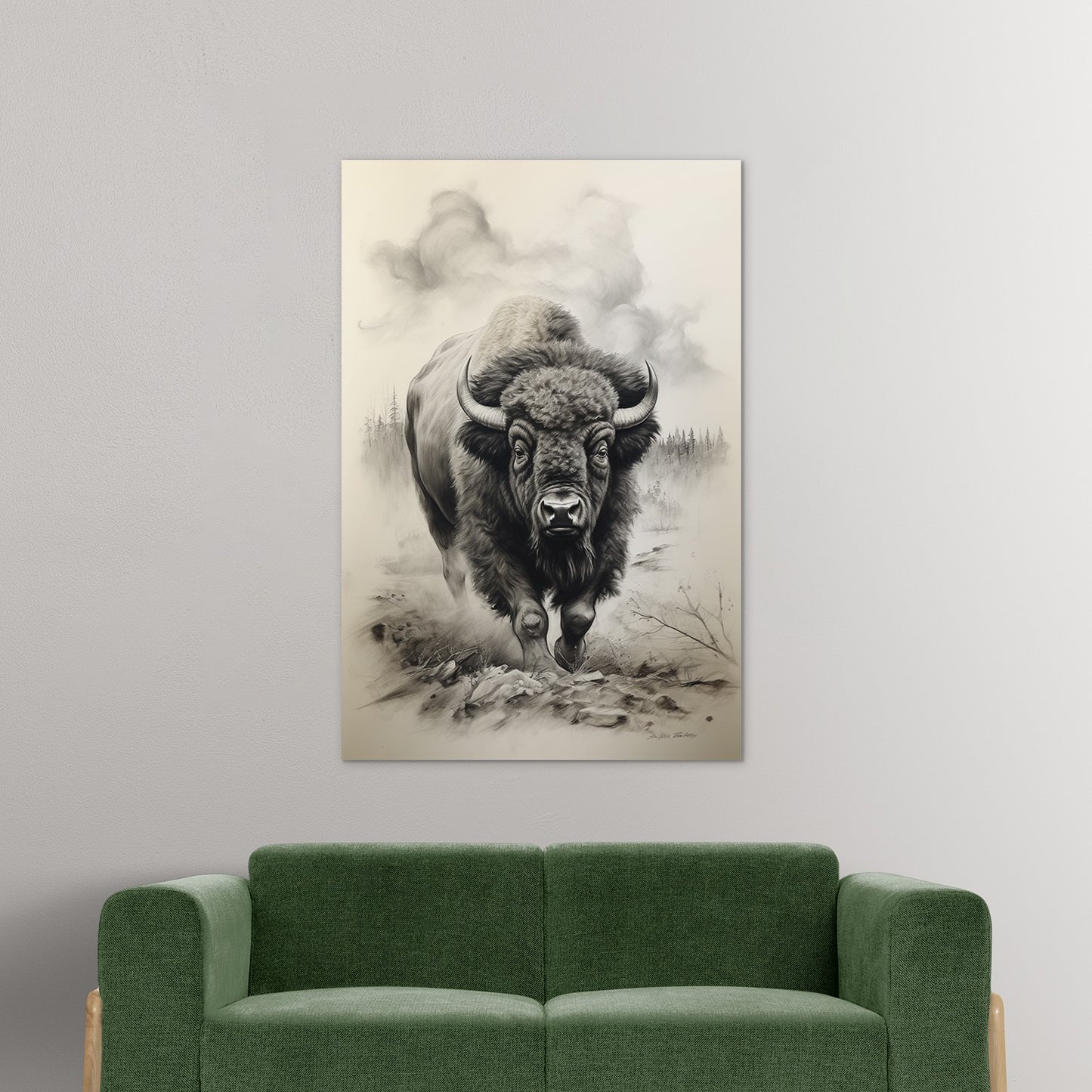 Bison In Hayden Valley