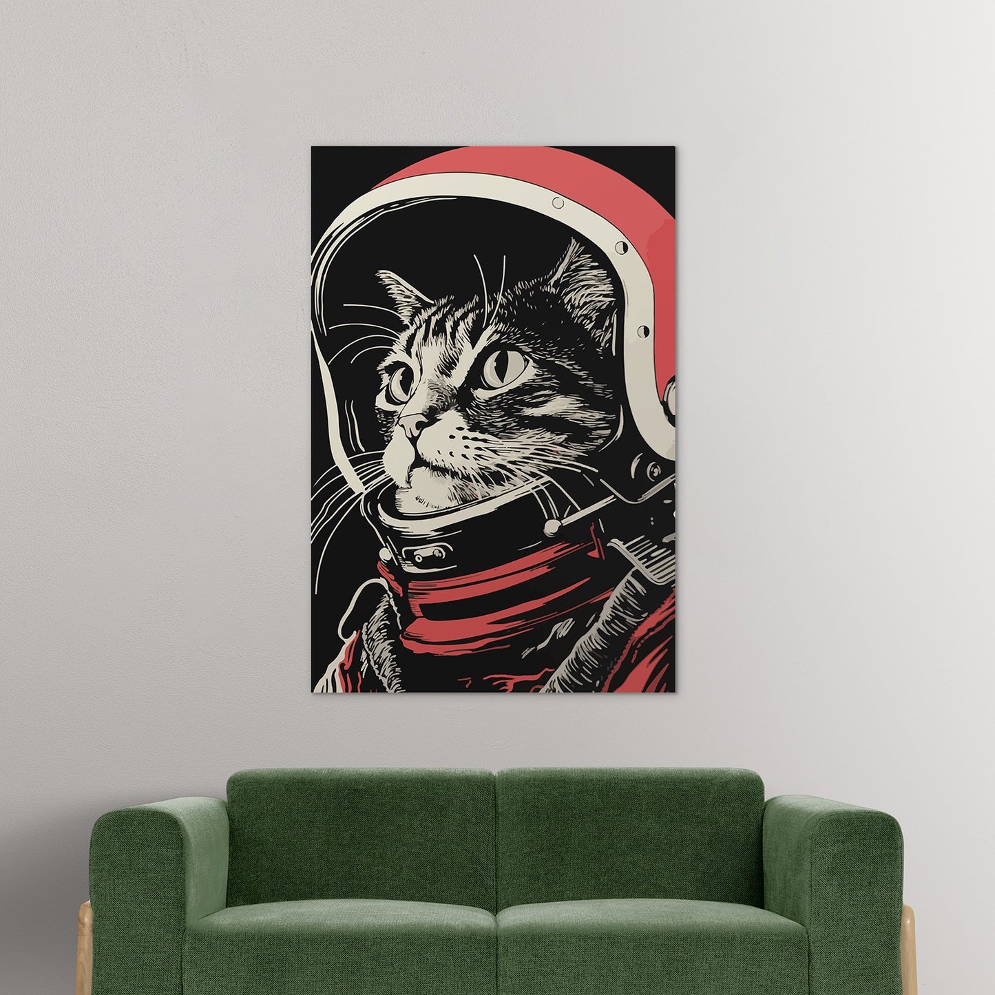 Astronaut Cat Wall Art