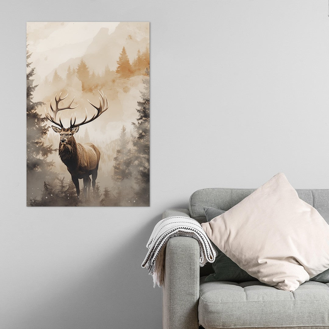 The Forest Elk Wall Art
