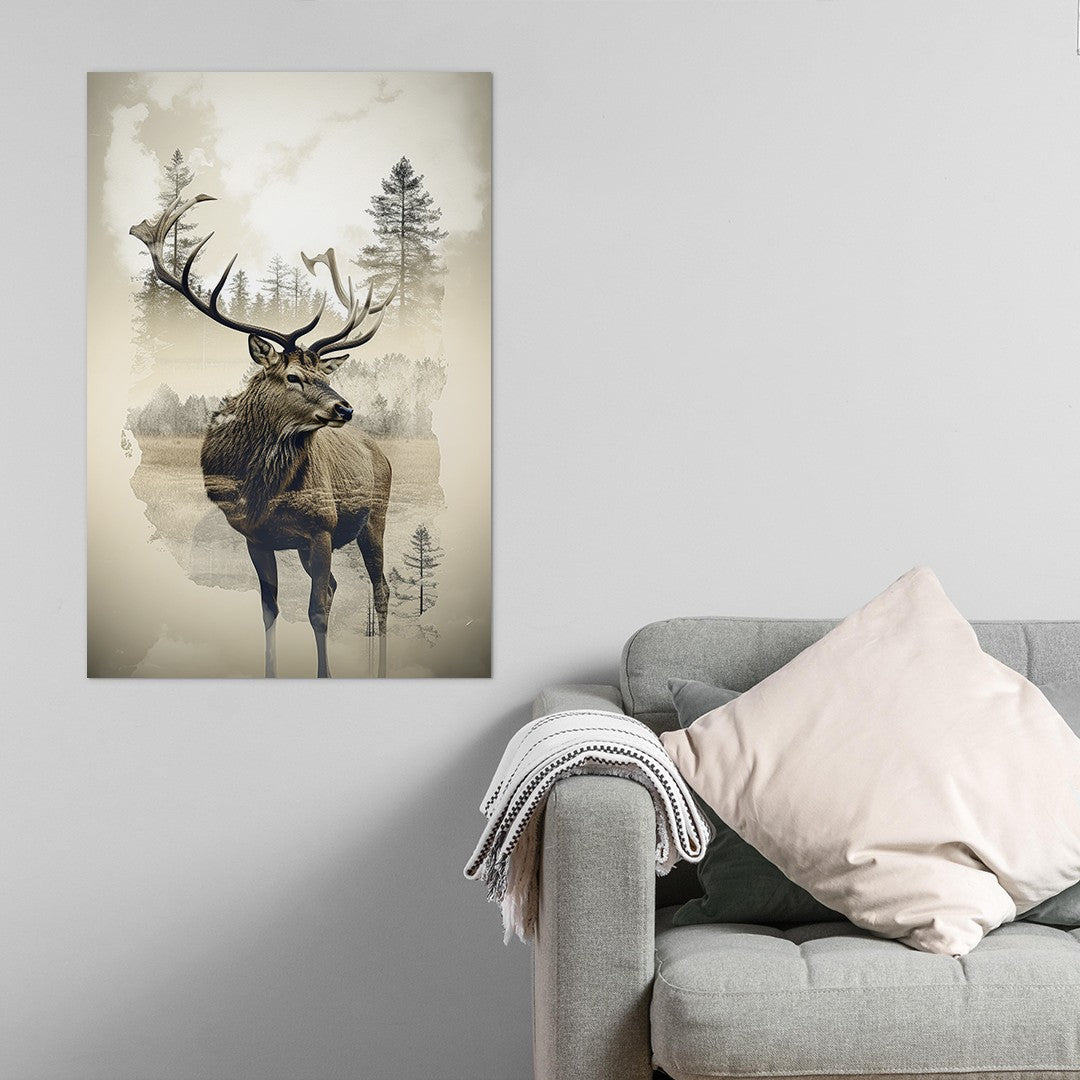 Elk and Wilderness Wall Art